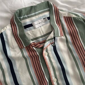 Topman Multicolor Striped Men's Shirt